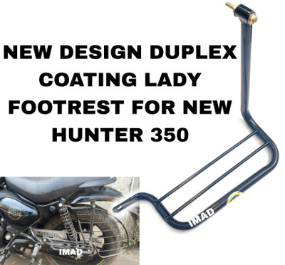 Aklin Boky HEAVY METAL DUPLEX COATING LADY FOOTREST FOR ROYAL ENFIELD HUNTER 350 Foot Rest(Black)