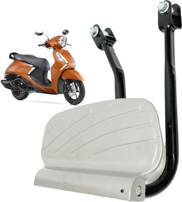Dhe Best Good Metal Rear Ladies Adjustable Rear Foot Rest For Yamaha Fascino 125 Foot Rest(Silver, Black)
