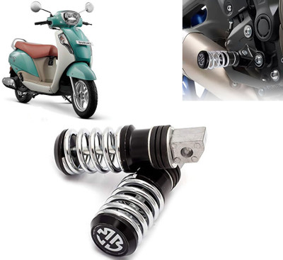 AUTO PEARL Anti Theft Motorcycle Security Alarm System with 2 Remotes for SS 125 Foot Rest(Black)