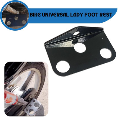 SRPHERE SR10 Ladies Footrest Stand Compatible for Bike & Cycle Single Site Foor Rest Foot Rest(Black)