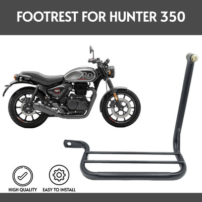 ZRIDE Heavy Metal Quality Back Passenger Ladies Footrest For Hunter 350 Foot Rest(Black)