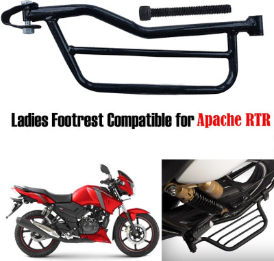 ZYO Lady Step Footrest Compatible For Tvs Apache RTR Foot Rest(Black)