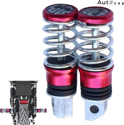 Autozap Motorcycle Foot Rest Spring Coil Style Metal Compatible for Universal Bikes Foot Rest(Multicolor)