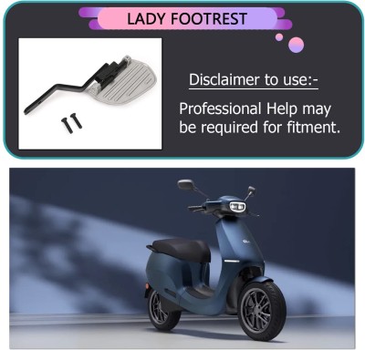 SHOWRIDE new premium Footrest Stand Compatible For Scooter Ola Electric S1/S1 Pro Foot Rest(Black, Silver)