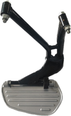 Honda Scooter Side Rear Pillion Ladies Footrest Stand Foot Rest(Black, Silver)