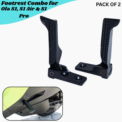 ENEMYT QX4 Good Quality Ola S1, Pro, Air, X+, Left and Right Side Footrest Foot Rest(Black)
