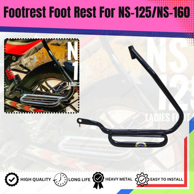 anmol enterprises NSS4 HEAVY QUALITY LADY STEP FOOTREST FOR NS125/NS160/NS200 Foot Rest(Black)