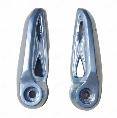 Vtrust Rear Foot rest Ntorq 125cc Right and Left Set Made In India Premium Quality Foot Rest(Silver)