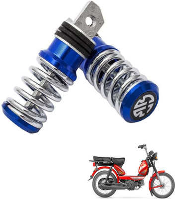 Golden Fox GOLDENFOX Universal Stylish Heavy Duty Aluminium Spring Bike Foot Rest Blue07 Foot Rest(Blue)