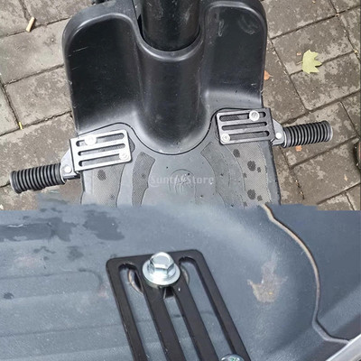 RoyalIRONZone Scooter Footrest - Both Side Mount Foot Pegs for Electric & Petrol Scooters Foot Rest(Black)