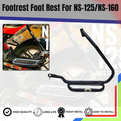 SRPHERE NSS3 HEAVY QUALITY LADY STEP FOOTREST FOR NS125/NS160/NS200 Foot Rest(Black)