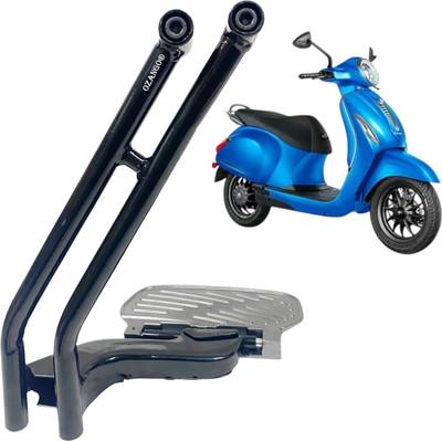 OZANGO Scooter Side Rear Pillion Ladies Footrest Stand For Chetak 2901 Foot Rest(Black, Grey, Silver)
