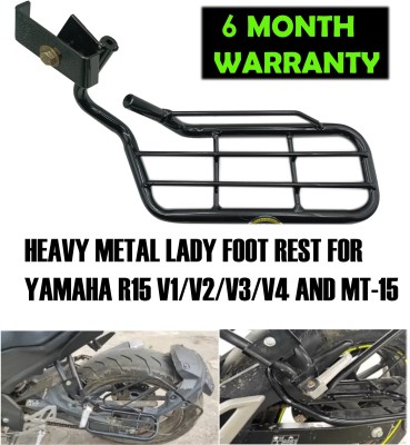 AutoGnix NEW HEAVY METAL FOOTREST FOR YAMAHA MT15 Foot Rest(Black)