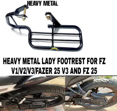 SRPHERE NIX HEAVY METAL LADY FOOTRESR FOR FZ V1,V2,V3 AND FZ25 NEW MODEL Foot Rest(Black)