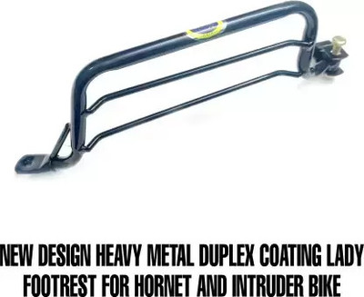 CROXIV CXV || 454 Rear Lady Footrest Compatible for HORNET Bike Foot Rest(Black)