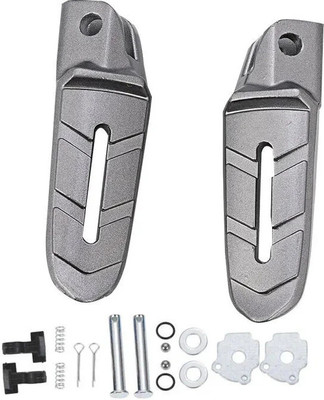 anmol enterprises REAR FOOTREST ASSEMBLY COMPATIBLE FOR PULSER 200NS BOTH LEFT AND RIGHT Foot Rest(Black, Silver)