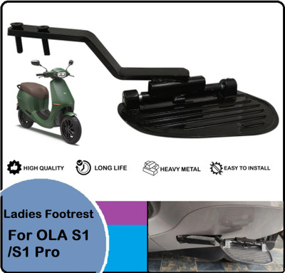 AIRSKY Heavy Qality Ladies Assly. Compatible for OLA S1 / S1 Pro Electric Scooter Foot Rest(Black)
