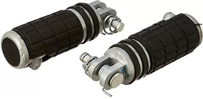 anmol enterprises THUNDERBIRD FOOTREST RIGHT/LEFT COMPATIBLE FOR RE FRONT & REAR Foot Rest(Black, Silver)