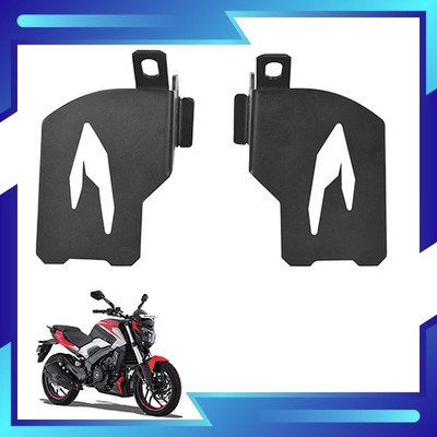 DAZZRIDE Wide Footrest Pillion High Quality Left, Right Lady Mount Dominar 250/400 Bike Foot Rest(Black)