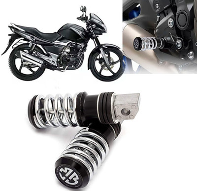 AUTO PEARL Anti Theft Motorcycle Security Alarm System with 2 Remotes for GS 150R Foot Rest(Black)