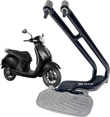 Dhe Best Scooter Side Rear Pillion Ladies Footrest Stand For Chetak 3502 Foot Rest(Black)