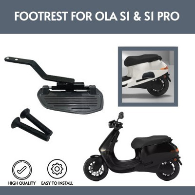 AutoGnix Premium Quality Ladies Footrest for OLA S1 / S1 Pro Electric Scooter Foot Rest(Black)
