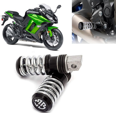 AUTO PEARL Spring Coiled Foot Rest Black for Ninja 1000 Foot Rest(Black)