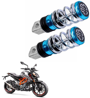 Miwings Stainless Universal Bike 09 Foot Rest pad Blue(Set of 2) Foot Rest(Blue)