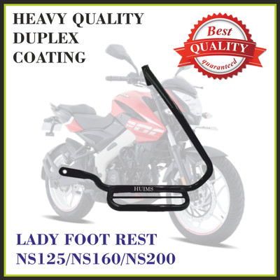 SHOWRIDE HIGH & HEAVY QUALITY LADY STEP FOOTREST FOR NS125/160/200 Foot Rest(Black)