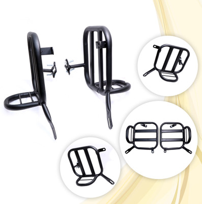 KILLERRYDER Heavy Duty Metal Saddle Stay with Footrest Reborn Saddle Stay 350cc Black Foot Rest(Black)