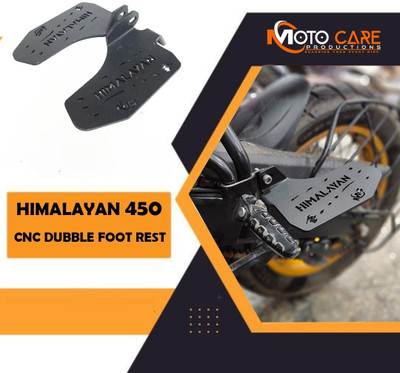 AUTO TREND PREMIUM QUALITY 16MM MATERIAL DOUBLE FOOTREST FOR HIMALAYAN 450 Foot Rest(Black)