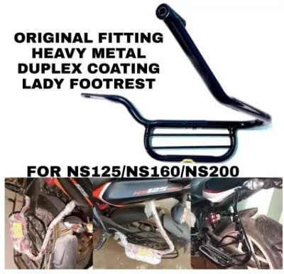 AutoGnix HEAVY METAL FOOTREST FOR BAJAJ PULSAR NS125 NS160 NS200 Foot Rest(Black)