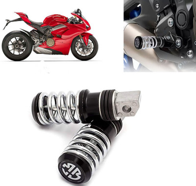 AUTO PEARL Spring Coiled Foot Rest Black for Panigale Foot Rest(Black)