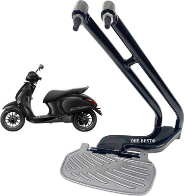 Dhe Best Scooty Metal adjustable Rear footrest For Chetak 2903 Foot Rest(Black)