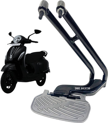 Dhe Best Scooty Rear Heavy Duty Ladies Foot Rest For Chetak 3503 Foot Rest(Black)