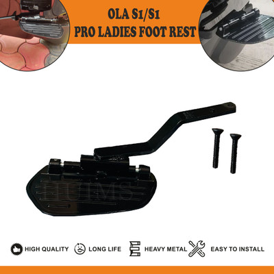 INGPRIDE NEW_HMX- Premuim Quality Footrest Compatible For Scooter Ola Electric S1/S1 Pro Foot Rest(Black)