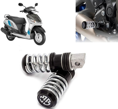 AUTO PEARL Anti Theft Motorcycle Security Alarm System with 2 Remotes for Alpha Foot Rest(Black)