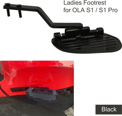 AutoGnix Black Color Aluminium Ladies Step Footrest Compatible for OLA S1 Pro Foot Rest(Black)