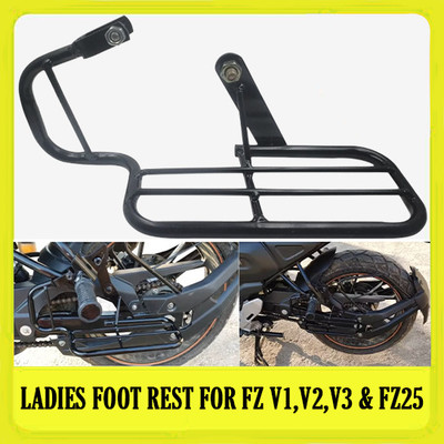 DAZZRIDE DRD Quality Ladies Footrest Stand For Yamaha Compatible in FZ V1,V2,V3 AND FZ 25 Foot Rest(Black)