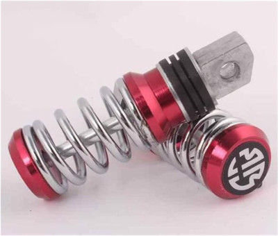 LOVMOTO Universal for Bike Spring Coil Style Bike Foot rest a244 Foot Rest(Red)