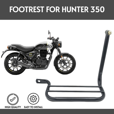 ZRIDE Premium Quality Back Passenger Footrest For Hunter 350 Foot Rest(Black)