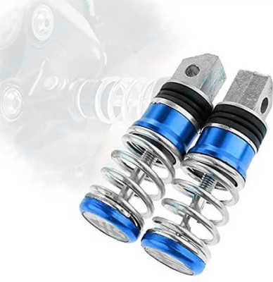 Miwings Stainless Universal Bike 02 Foot Rest pad (Set of 2) Foot Rest(Blue)