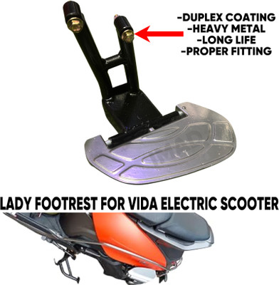imad LADY FOOTREST FOR VIDA V1/V1 PRO ELECTRIC SCOOTER Foot Rest(Black, Silver)
