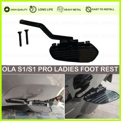 SRPHERE SS-Scooter Footrest Stand Compatible with Ola Electric S1 & Ola S1 Pro Foot Rest(Black)