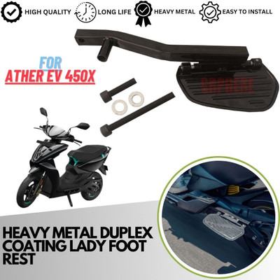 anmol enterprises NEW HEAVY QUALITY FOOTREST ATHER EV 450X Foot Rest(Black)