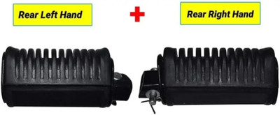 Y retail Rear footrest splendor Left+ Right Foot Rest(Black)