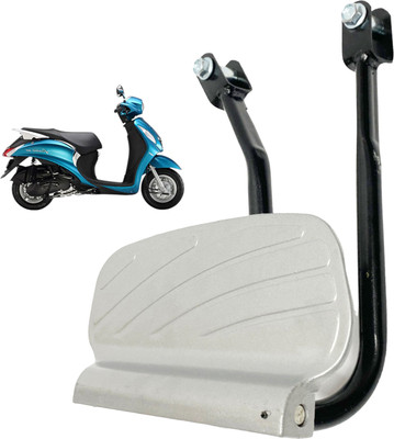 Dhe Best Rear Heavy Duty Ladies foot stand For Yamaha Fascino 125 footrest Foot Rest(Silver, Black)