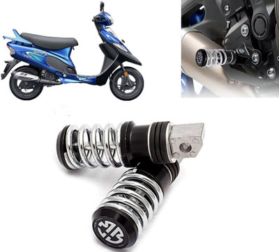 AUTO PEARL Anti Theft Motorcycle Security Alarm System with 2 Remotes for Pep Plus BS6 Foot Rest(Black)
