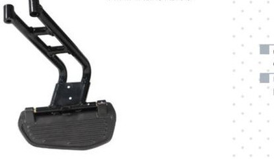 rohittvs Black Lady Step Rear Footrest Compatible for scooty Foot Rest(Black)