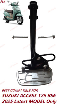 AMONRUN Ladies Footrest for Suzuki Access 125 BS6 Latest Launched in 2025 Model Foot Rest(Black, Silver)
